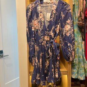 Zimmermann Moonshine Mini Wrap Dress Sz 0 (0-2)